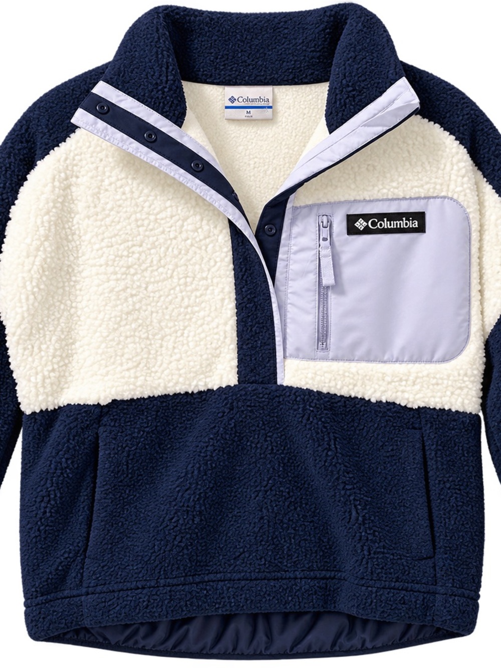 Columbia Kids' Navy & Cream Fleece Pullover
